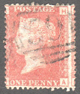 Great Britain Scott 33 Used Plate 196 - HA - Click Image to Close